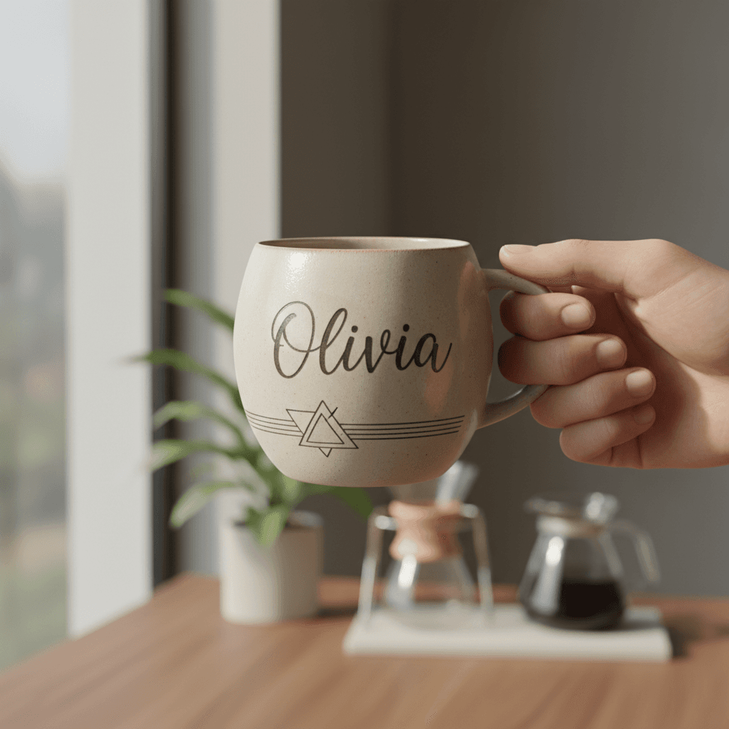 Personalized mug with professional branding