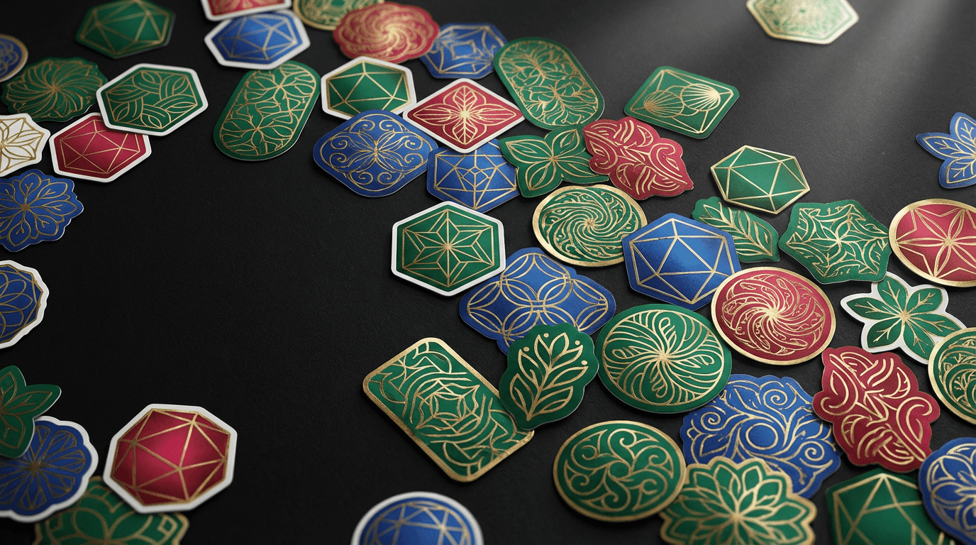 Custom sticker and label printing examples